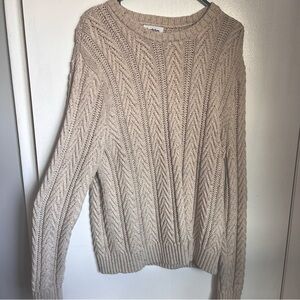 Men’s Goodfellow Cable Knit Sweater - Large